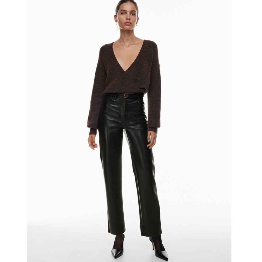 NWT Aritzia Wilfred The Melina Pant Black Sz 14T